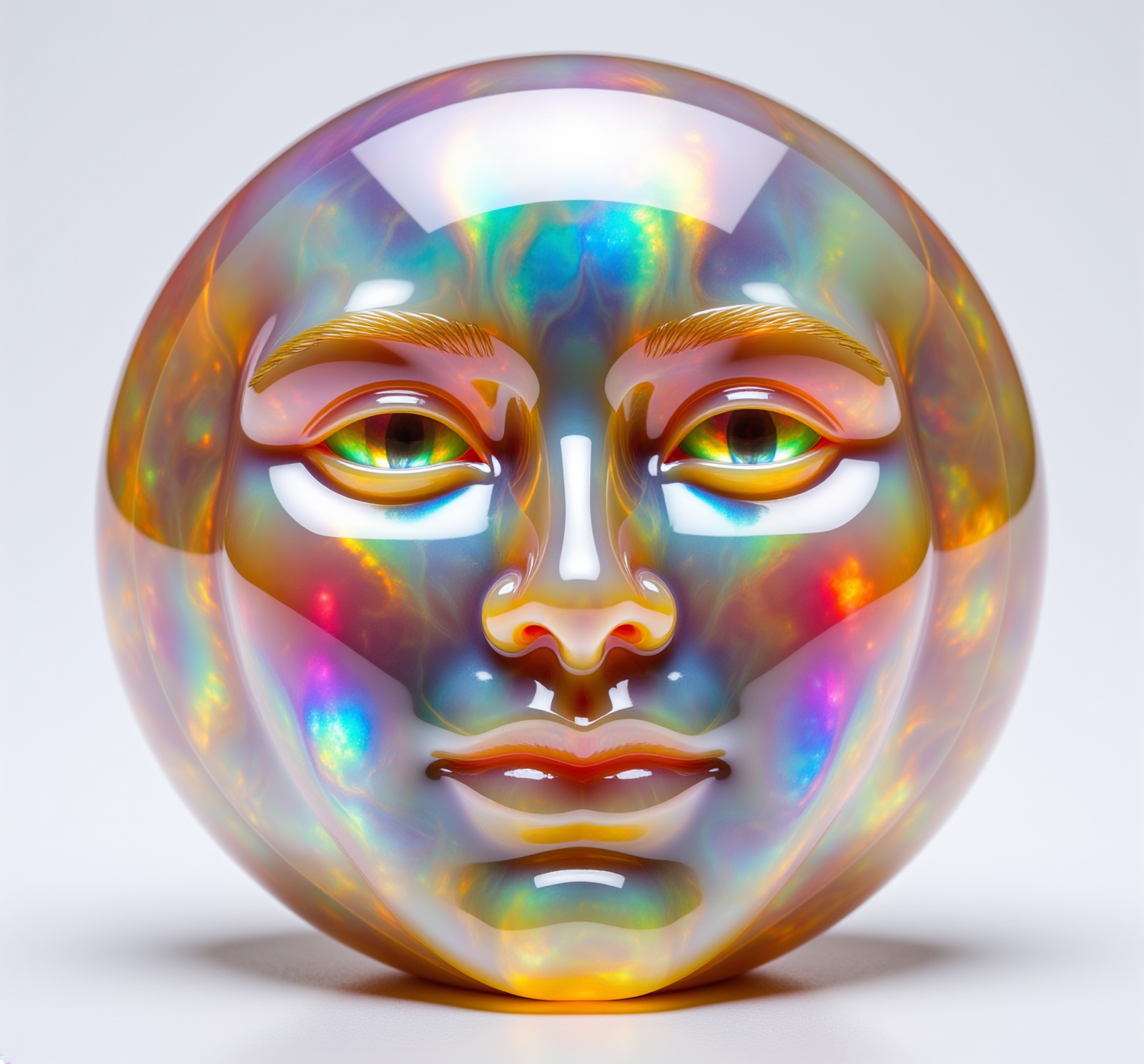 Firefly_polished opal sculpture of THE F 634131 Vbw